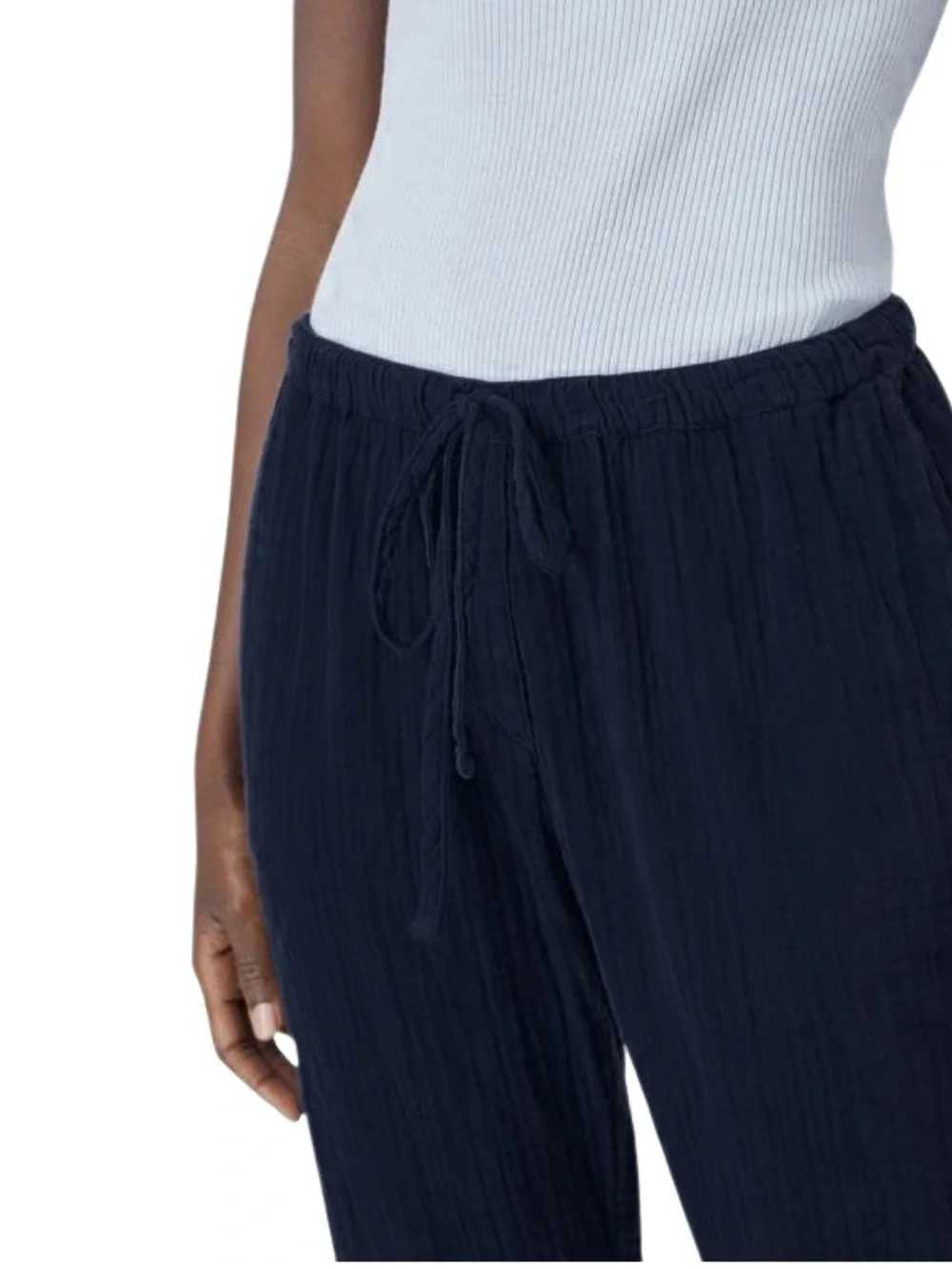 Xirena Navy Jordyn Gauzy Resortwear Beach Lightweight Tie Waist Pant Size XS - Picture 3 of 12
